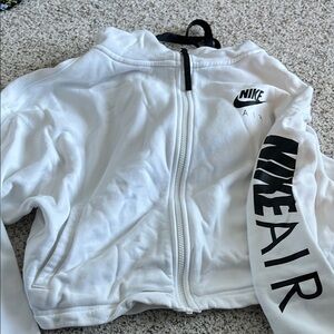 Nike Air White Zip-Up Hoodie